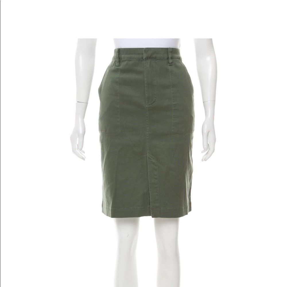 Kate Spade Saturday olive green knee length skirt